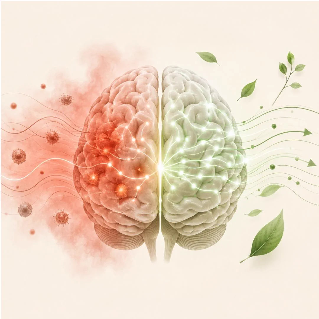 Brain fog lifting into clearer, sharper focus